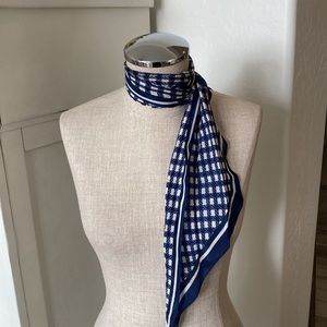 Vintage Elaine Gold check scarf